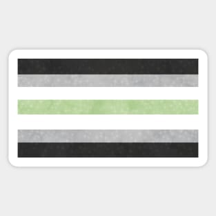 Shimmer Agender Pride Flag Sticker